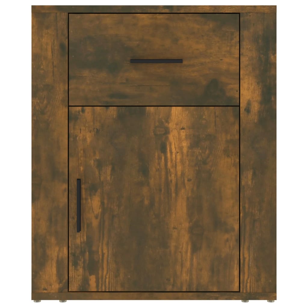 Comodino Rovere Fumo 50x36x60 cm Legno Multistrato - homemem39
