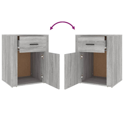 Comodino Grigio Sonoma 50x36x60 cm in Legno Multistrato - homemem39