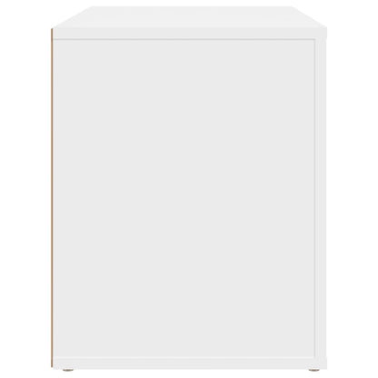Comodino Bianco 60x36x45 cm in Legno Ingegnerizzato - homemem39