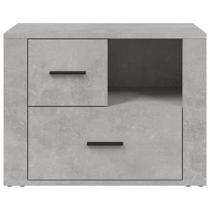 Comodino Grigio Cemento 60x36x45 cm in Legno Multistrato - homemem39
