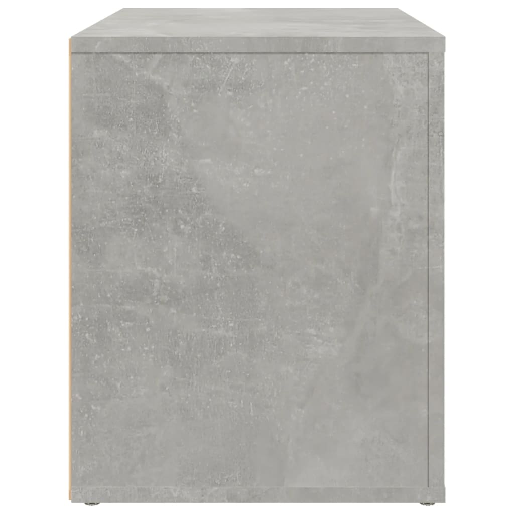 Comodino Grigio Cemento 60x36x45 cm in Legno Multistrato - homemem39