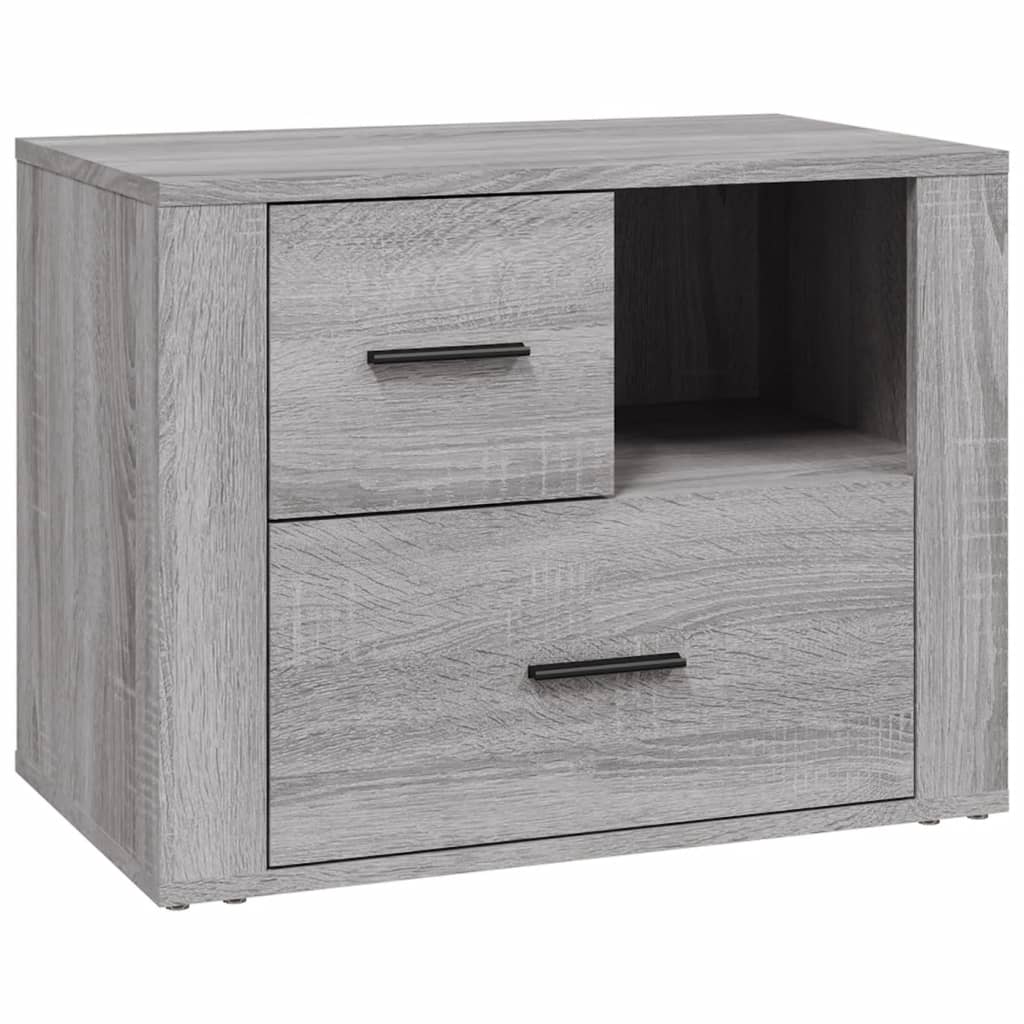 Comodino Grigio Sonoma 60x36x45 cm in Legno Multistrato - homemem39