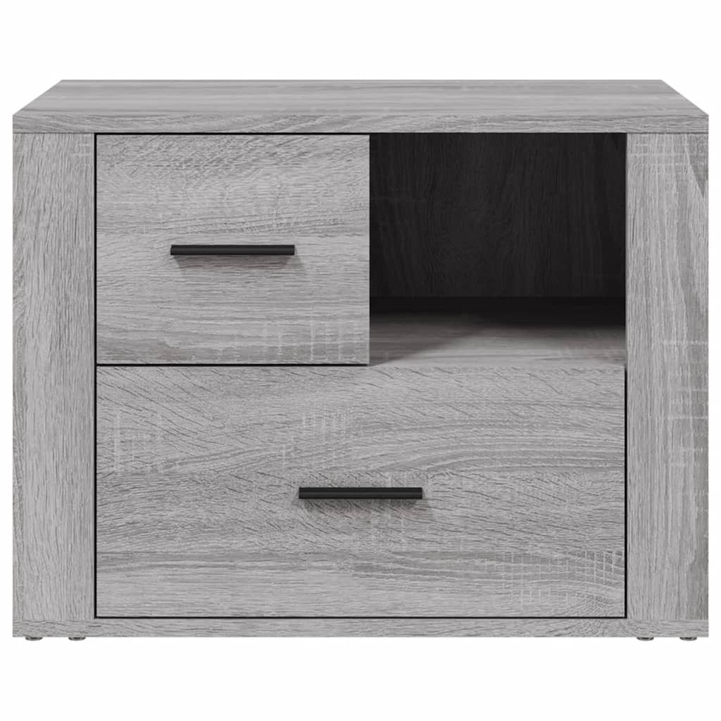 Comodino Grigio Sonoma 60x36x45 cm in Legno Multistrato - homemem39
