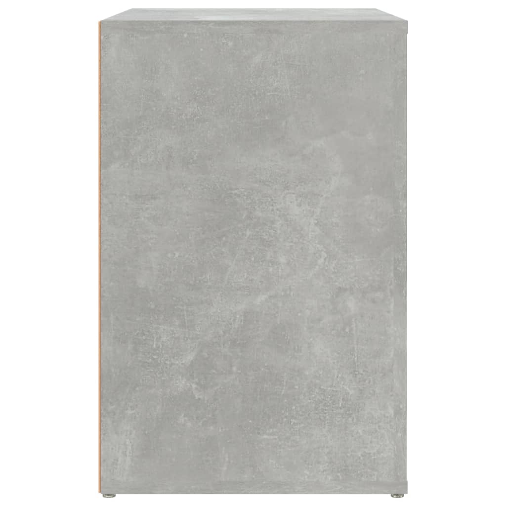 Scarpiera Grigio Cemento 130x35x54 cm in Legno Multistrato - homemem39
