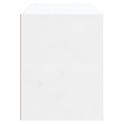 Scarpiera Bianco Lucido 80x35x45 cm in Legno Multistrato - homemem39