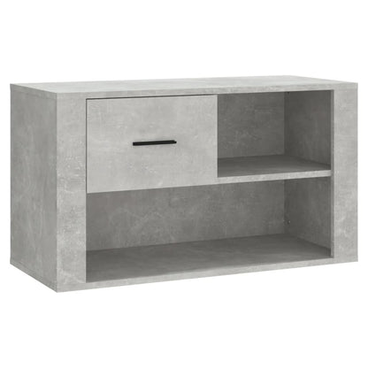 Scarpiera Grigio Cemento 80x35x45 cm in Legno Multistrato - homemem39