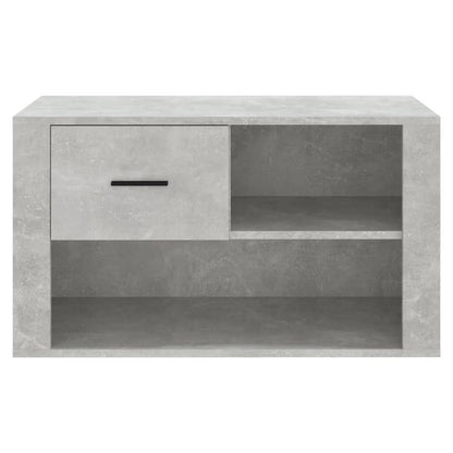 Scarpiera Grigio Cemento 80x35x45 cm in Legno Multistrato - homemem39