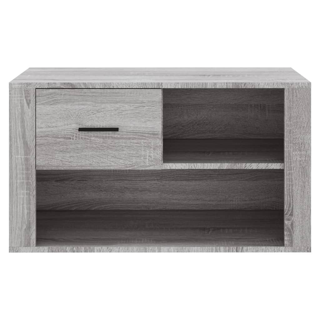 Scarpiera Grigio Sonoma 80x35x45 cm in Legno Multistrato - homemem39