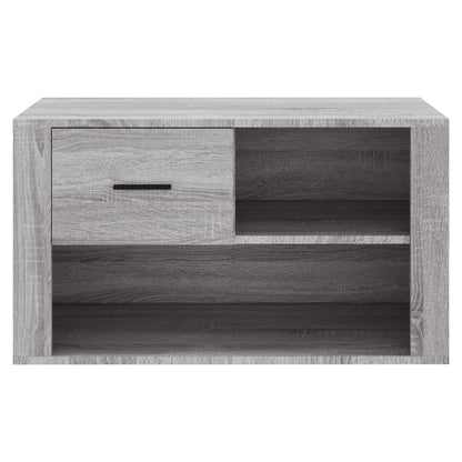 Scarpiera Grigio Sonoma 80x35x45 cm in Legno Multistrato - homemem39