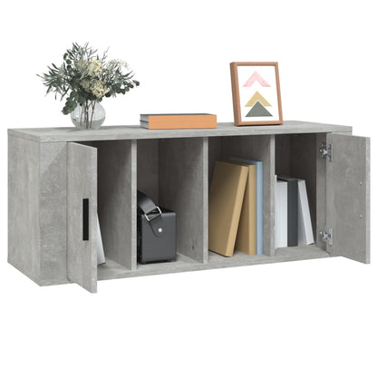Mobile per TV Grigio Cemento 100x35x40 cm Legno Multistrato