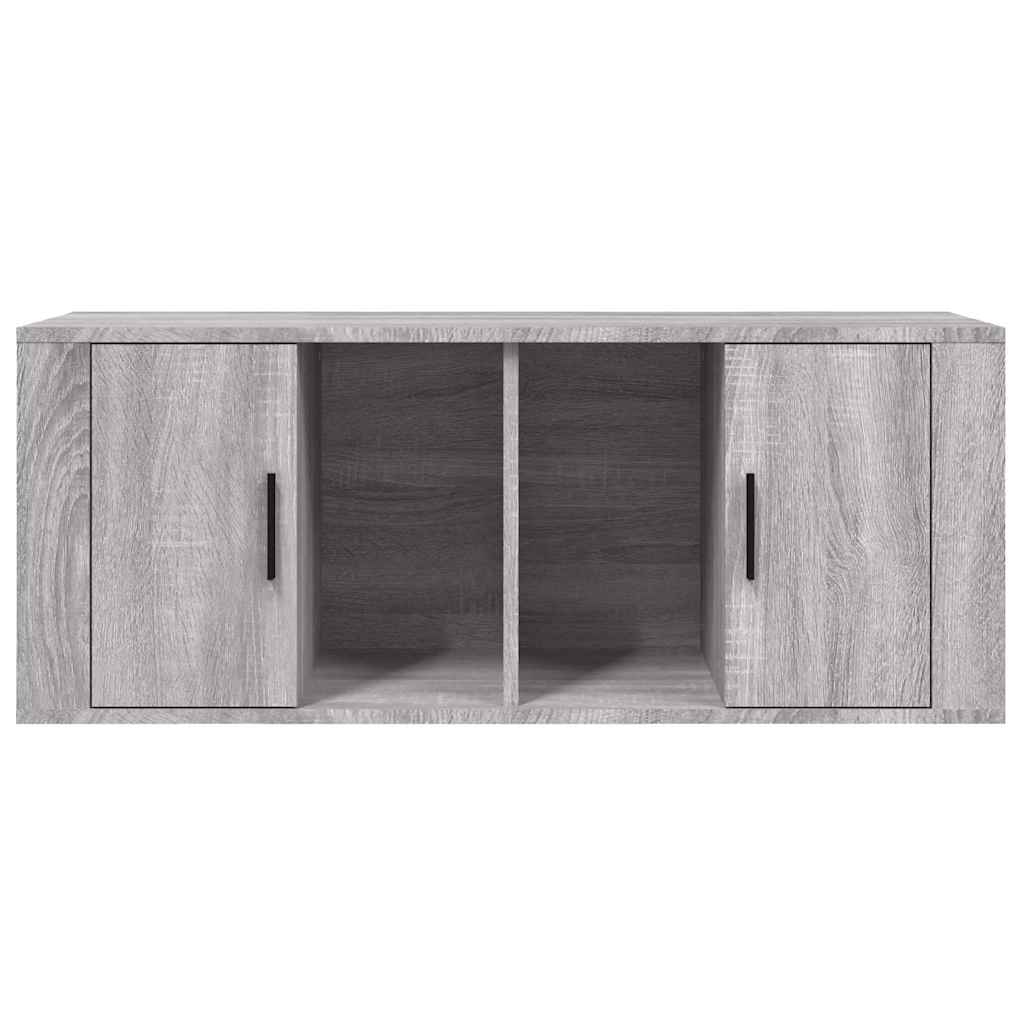 Mobile TV Grigio Sonoma 100x35x40 cm in Legno Multistrato