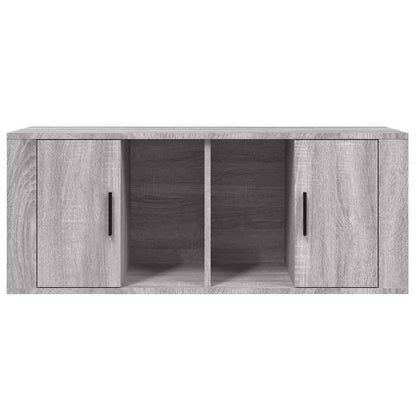 Mobile TV Grigio Sonoma 100x35x40 cm in Legno Multistrato