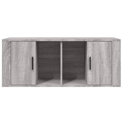Mobile TV Grigio Sonoma 100x35x40 cm in Legno Multistrato