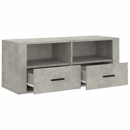 Mobile per TV Grigio Cemento 100x35x40 cm Legno Multistrato