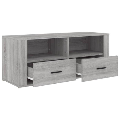 Mobile TV Grigio Sonoma 100x35x40 cm in Legno Multistrato - homemem39