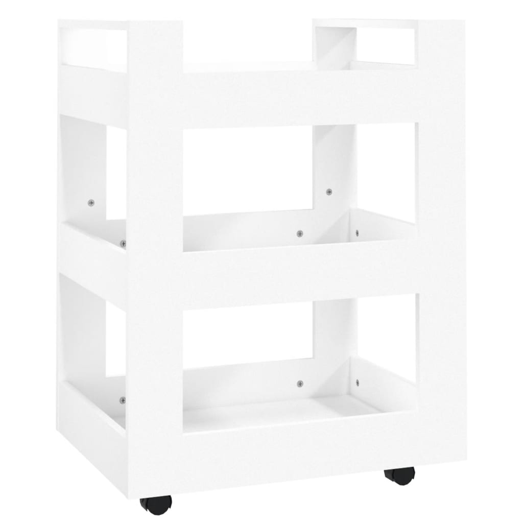 Carrello da Cucina Bianco 60x45x80 cm in Legno Multistrato - homemem39