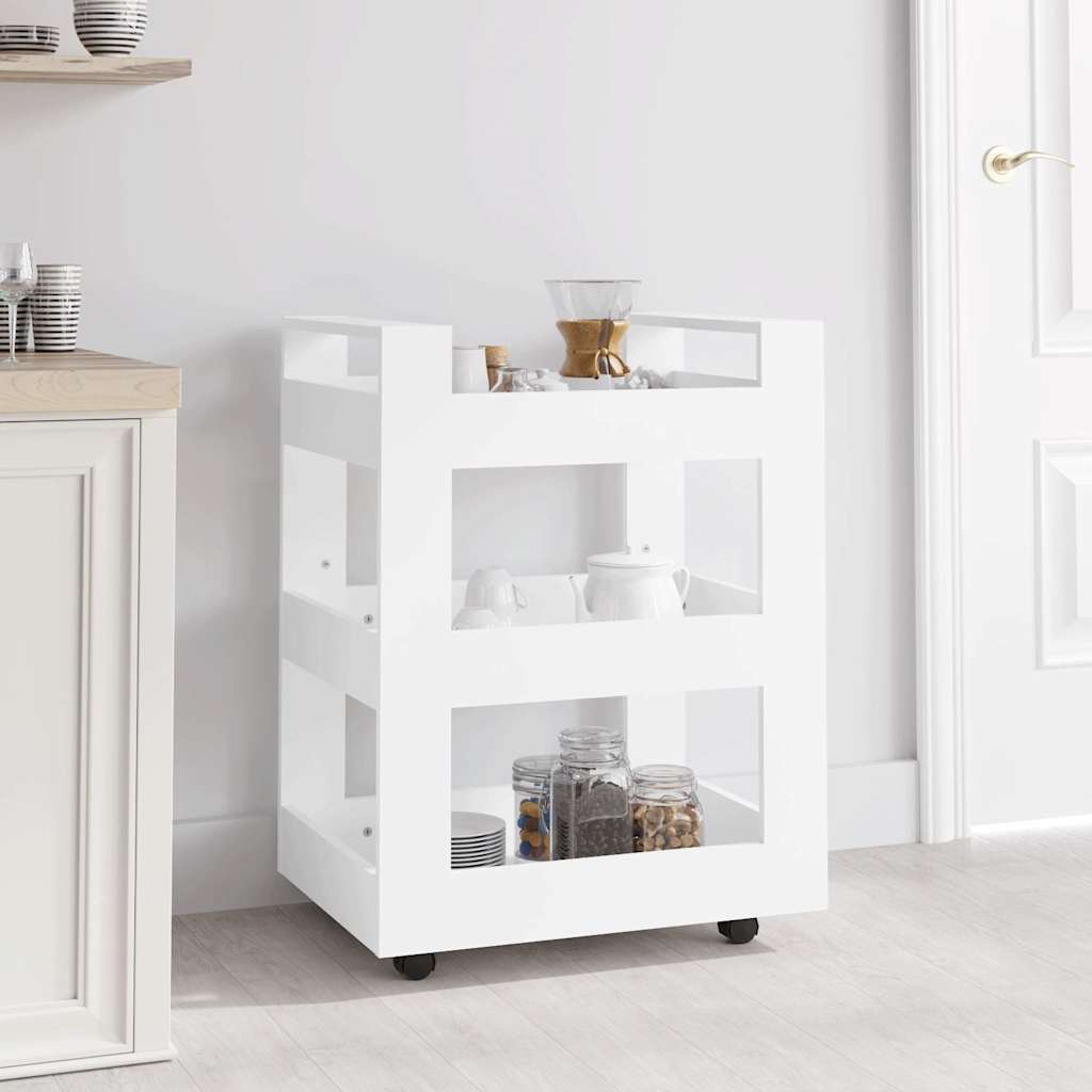 Carrello da Cucina 60x45x80 cm legno multistrato