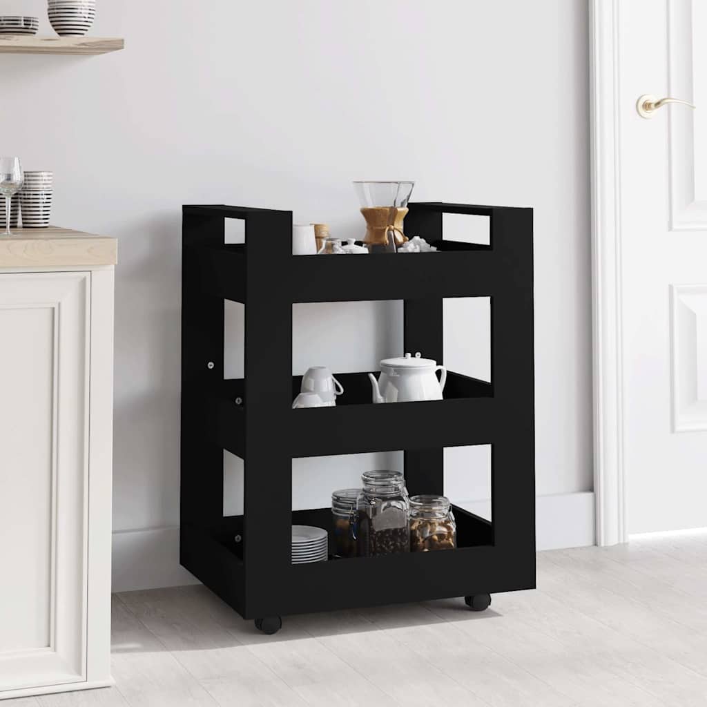 Carrello da Cucina 60x45x80 cm legno multistrato