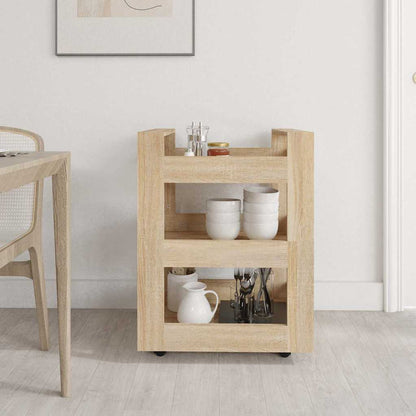 Carrello da Cucina 60x45x80 cm legno multistrato