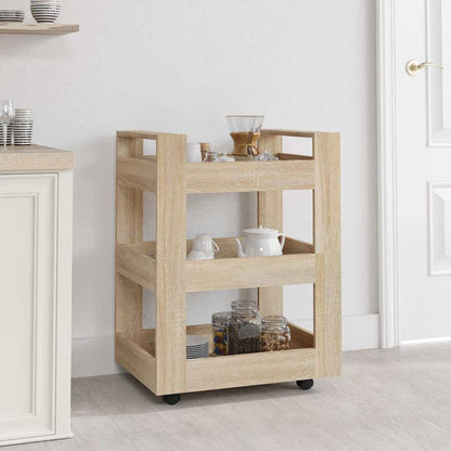 Carrello da Cucina 60x45x80 cm legno multistrato