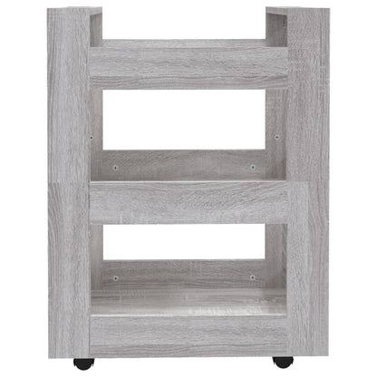Carrello da Cucina Grigio Sonoma 60x45x80 cm Legno Multistrato - homemem39