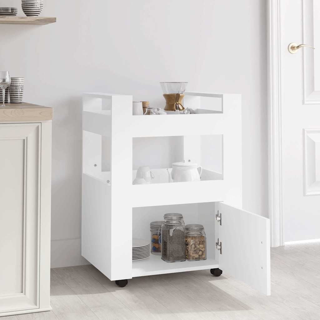 Carrello da Cucina 60x45x80 cm legno multistrato