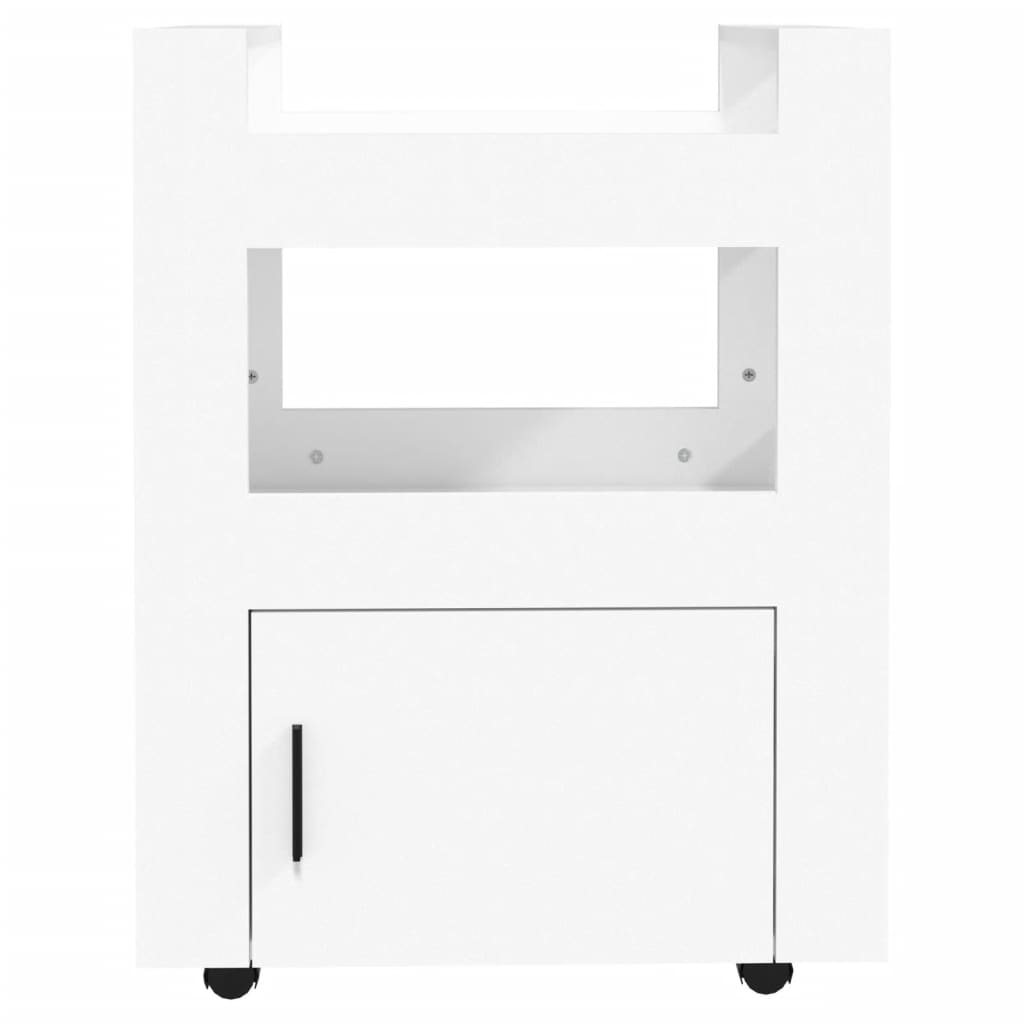 Carrello da Cucina Bianco 60x45x80 cm in Legno Multistrato - homemem39