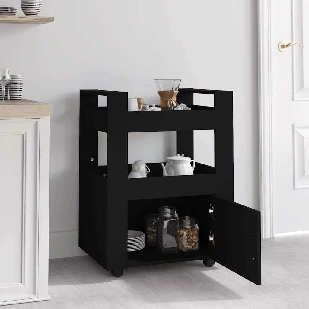 Carrello da Cucina 60x45x80 cm legno multistrato