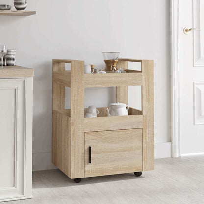 Carrello da Cucina 60x45x80 cm legno multistrato