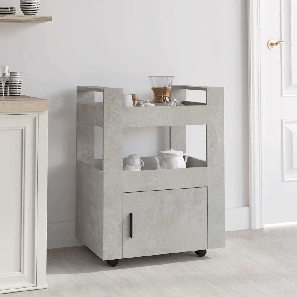 Carrello da Cucina 60x45x80 cm legno multistrato
