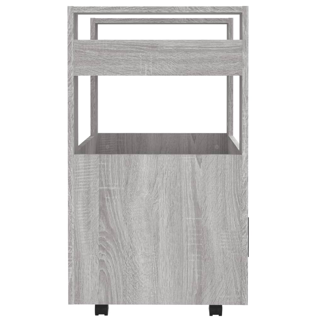 Carrello da Cucina Grigio Sonoma 60x45x80 cm Legno Multistrato - homemem39