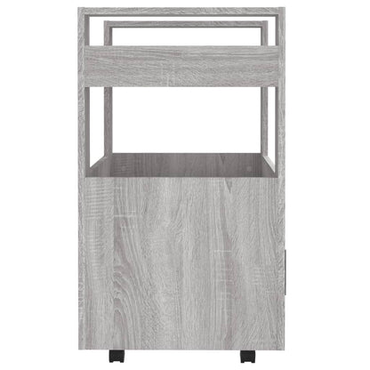 Carrello da Cucina Grigio Sonoma 60x45x80 cm Legno Multistrato - homemem39