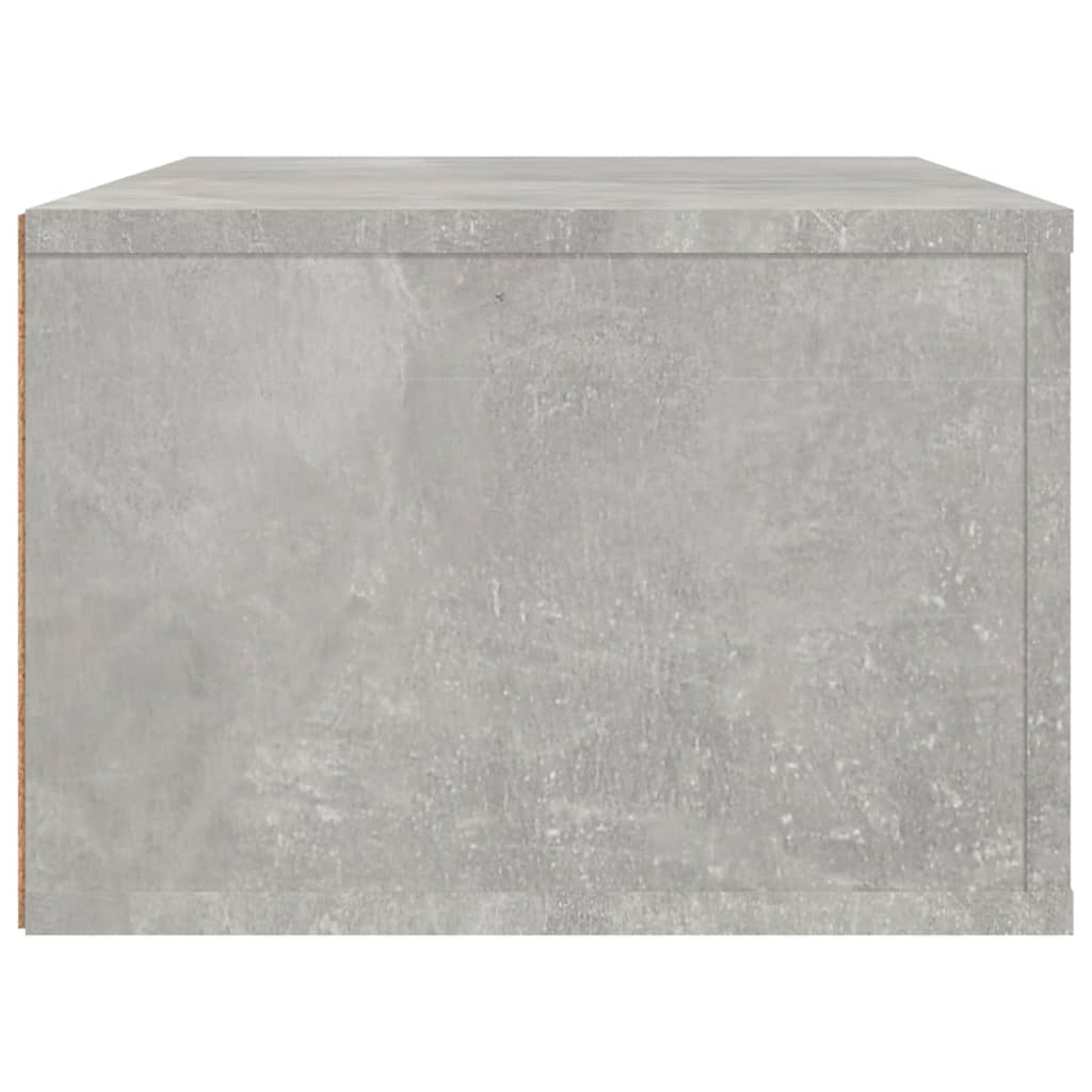 Mobile TV Pensile Grigio Cemento 80x36x25 cm Legno Multistrato