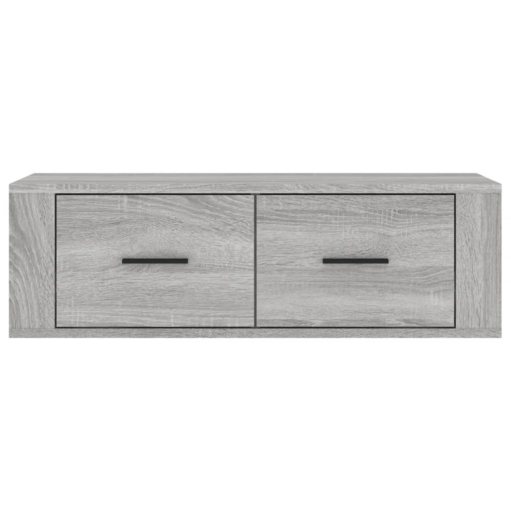 Mobile TV Pensile Grigio Sonoma 80x36x25cm in Legno Multistrato