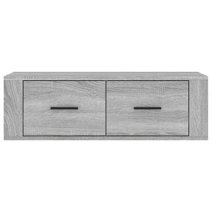 Mobile TV Pensile Grigio Sonoma 80x36x25cm in Legno Multistrato