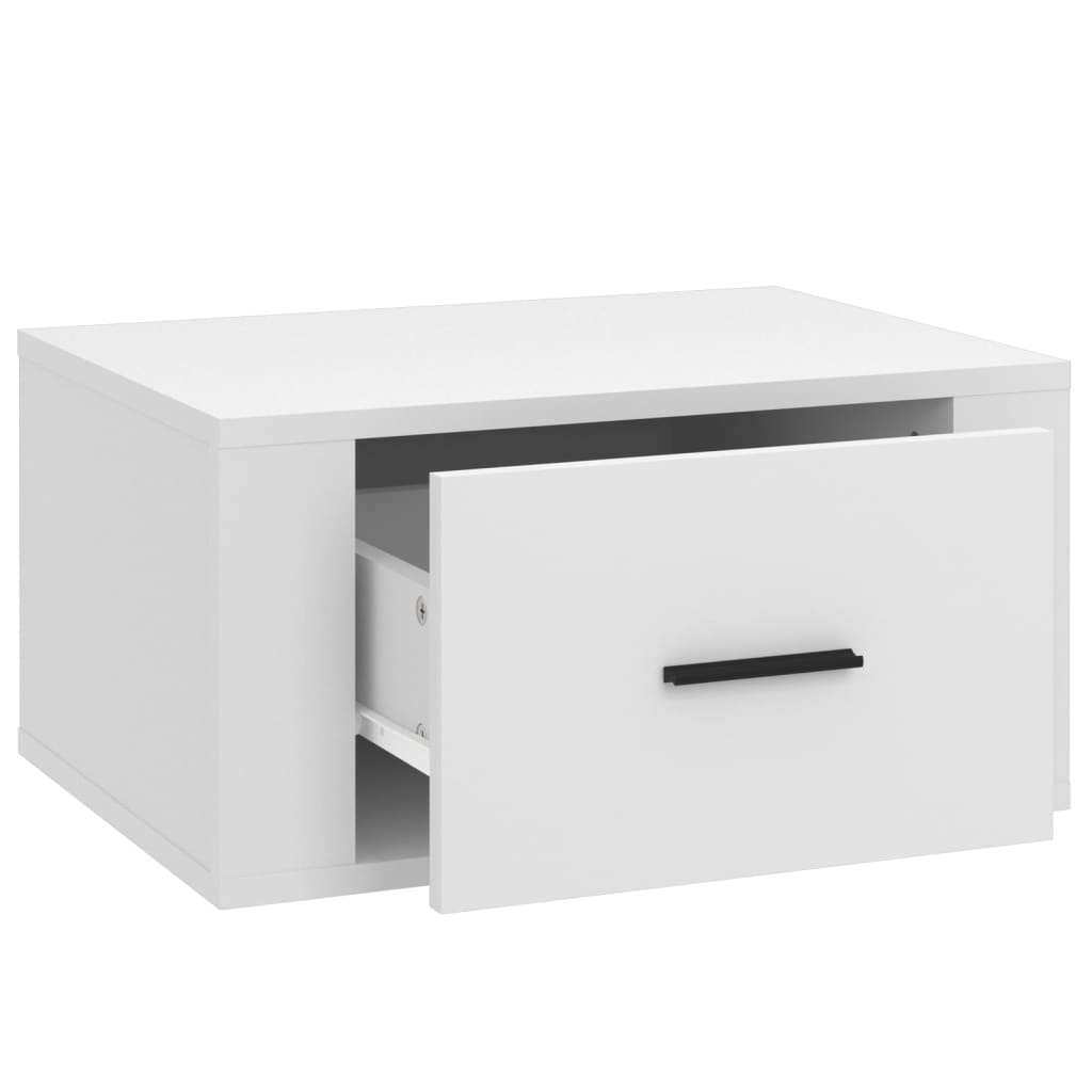 Comodino a Parete Bianco 50x36x25 cm - homemem39