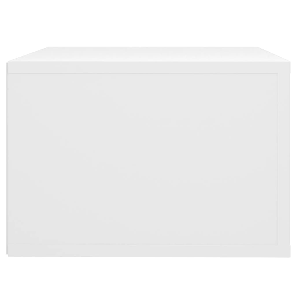 Comodino a Parete Bianco 50x36x25 cm - homemem39