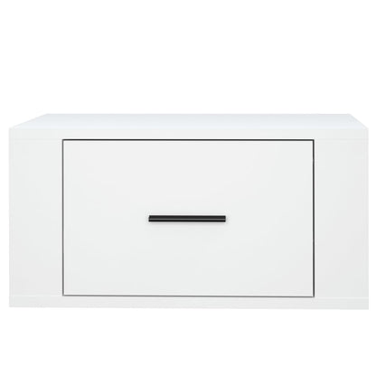 Comodini a Parete 2 pz Bianchi 50x36x25 cm