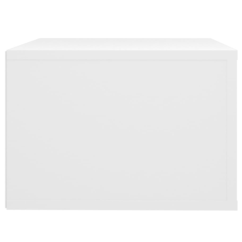 Comodini a Parete 2 pz Bianchi 50x36x25 cm