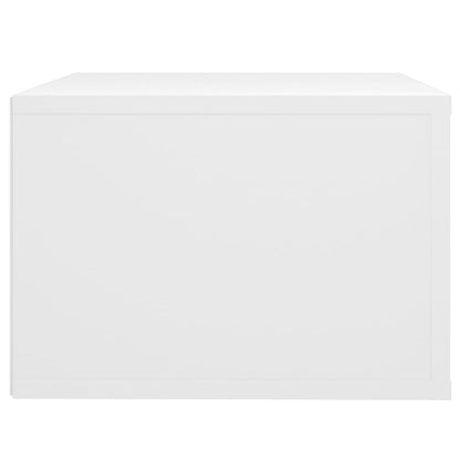 Comodini a Parete 2 pz Bianchi 50x36x25 cm