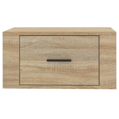 Comodini a Muro 2 pz Rovere Sonoma 50x36x25 cm