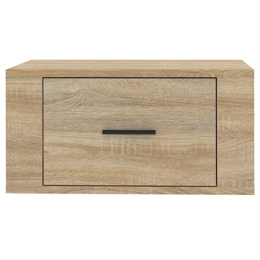 Comodini a Muro 2 pz Rovere Sonoma 50x36x25 cm