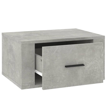 Comodino a Muro Grigio Cemento 50x36x25 cm - homemem39