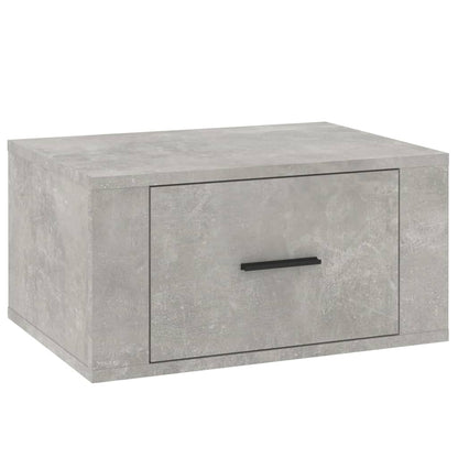 Comodini a Muro 2 pz Grigio Cemento 50x36x25 cm - homemem39