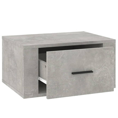 Comodini a Muro 2 pz Grigio Cemento 50x36x25 cm - homemem39