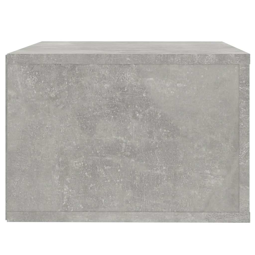 Comodini a Muro 2 pz Grigio Cemento 50x36x25 cm
