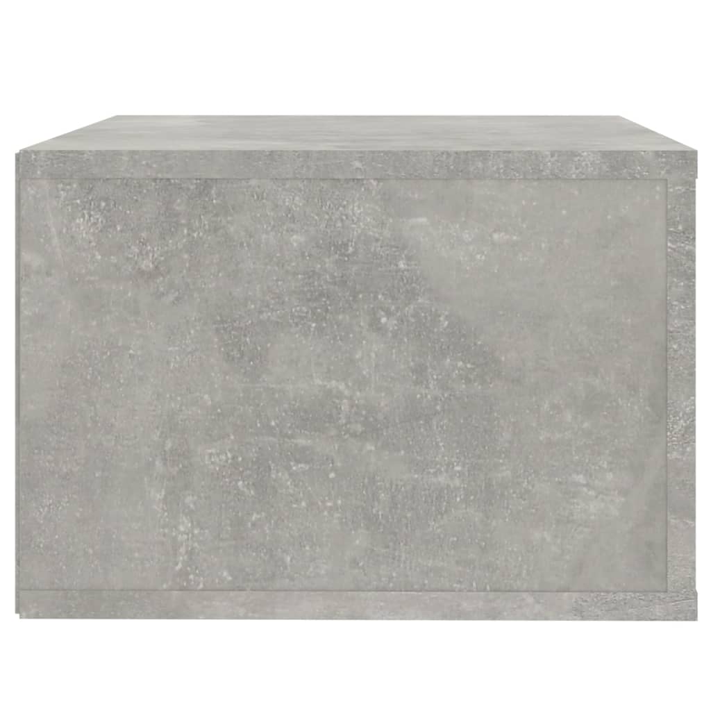 Comodini a Muro 2 pz Grigio Cemento 50x36x25 cm