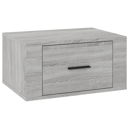 Comodino a Muro Grigio Sonoma 50x36x25 cm - homemem39