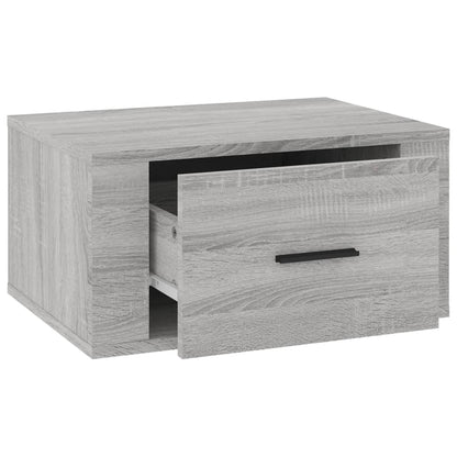 Comodino a Muro Grigio Sonoma 50x36x25 cm - homemem39