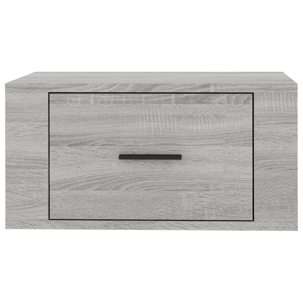 Comodino a Muro Grigio Sonoma 50x36x25 cm - homemem39